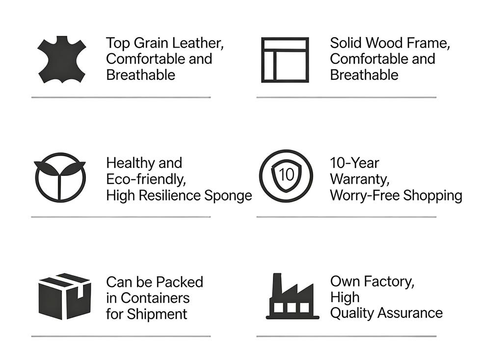 Modern Italian Leather Bed With Wooden Frame